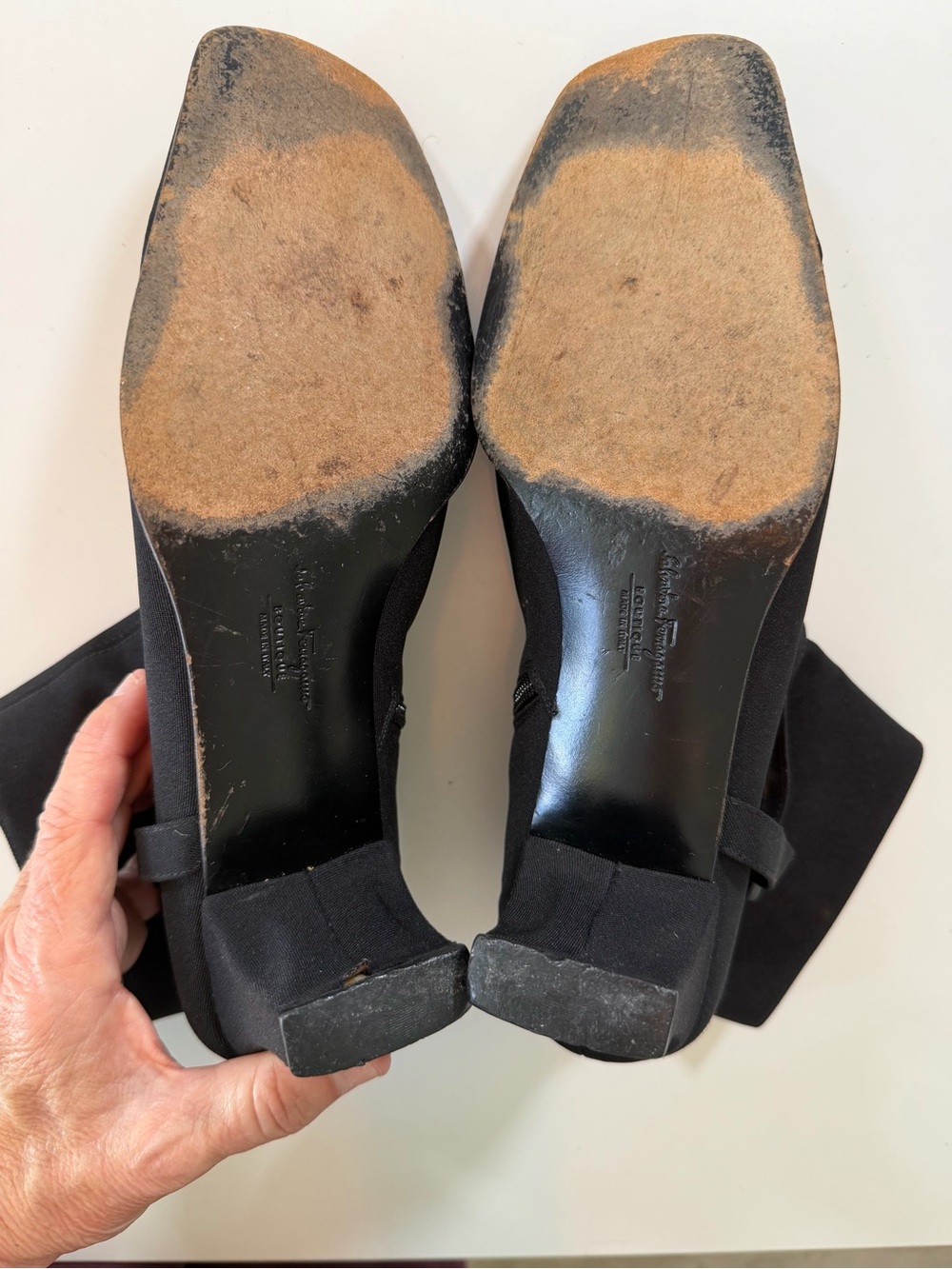 Vintage Salvatore Ferragamo Belted Ankle Boots 6.5B Made in Italy - Picture 6 of 13